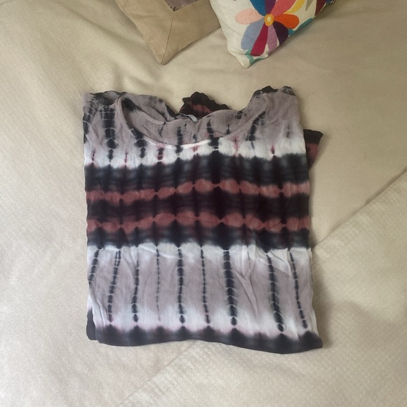 YFB young famous broke tie dye blouse top mauve grey purple size M beach cover - Picture 10 of 10